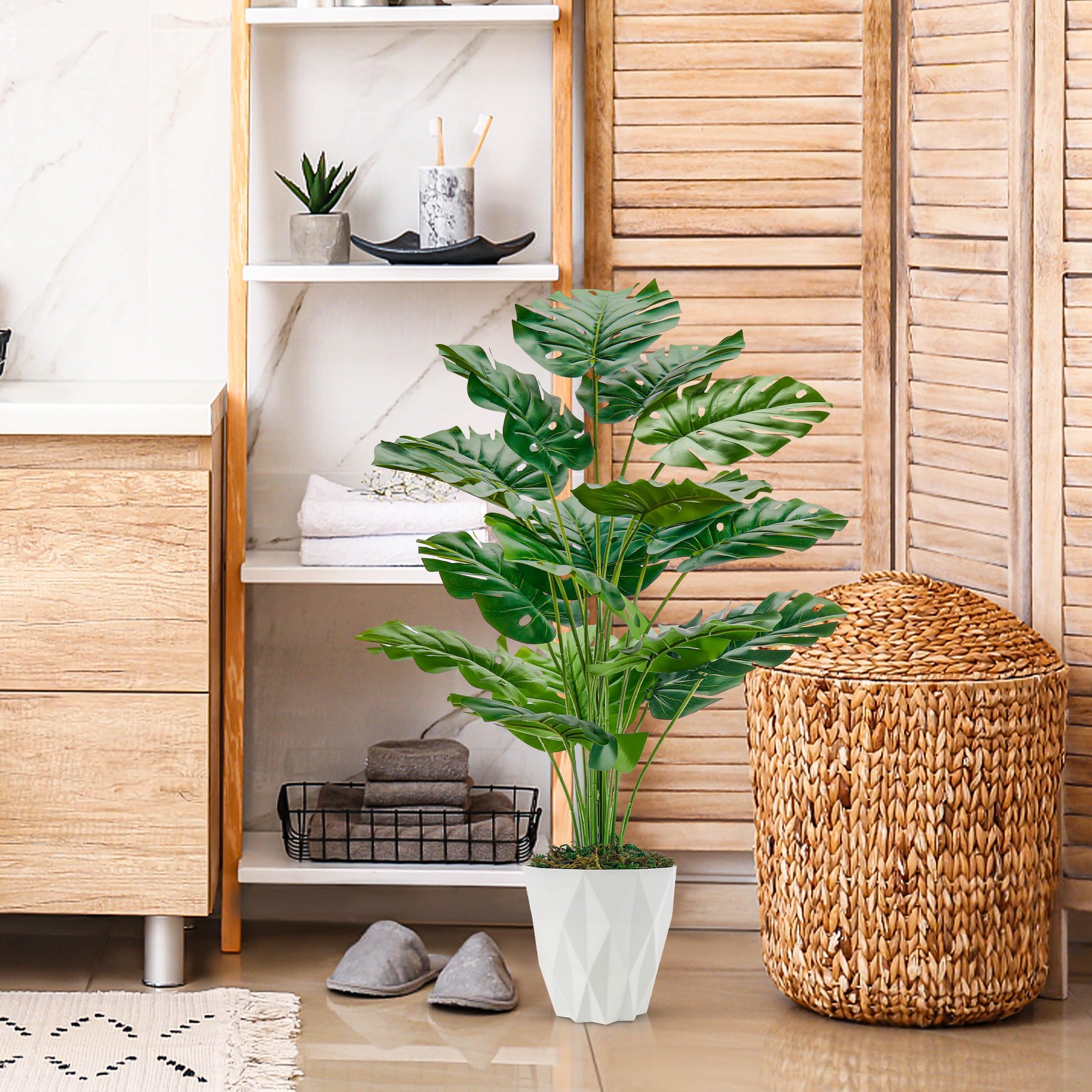 Künstliche Rose Pflanze 71 cm – Realistische Deko Pflanze für Zuhause - Image 5