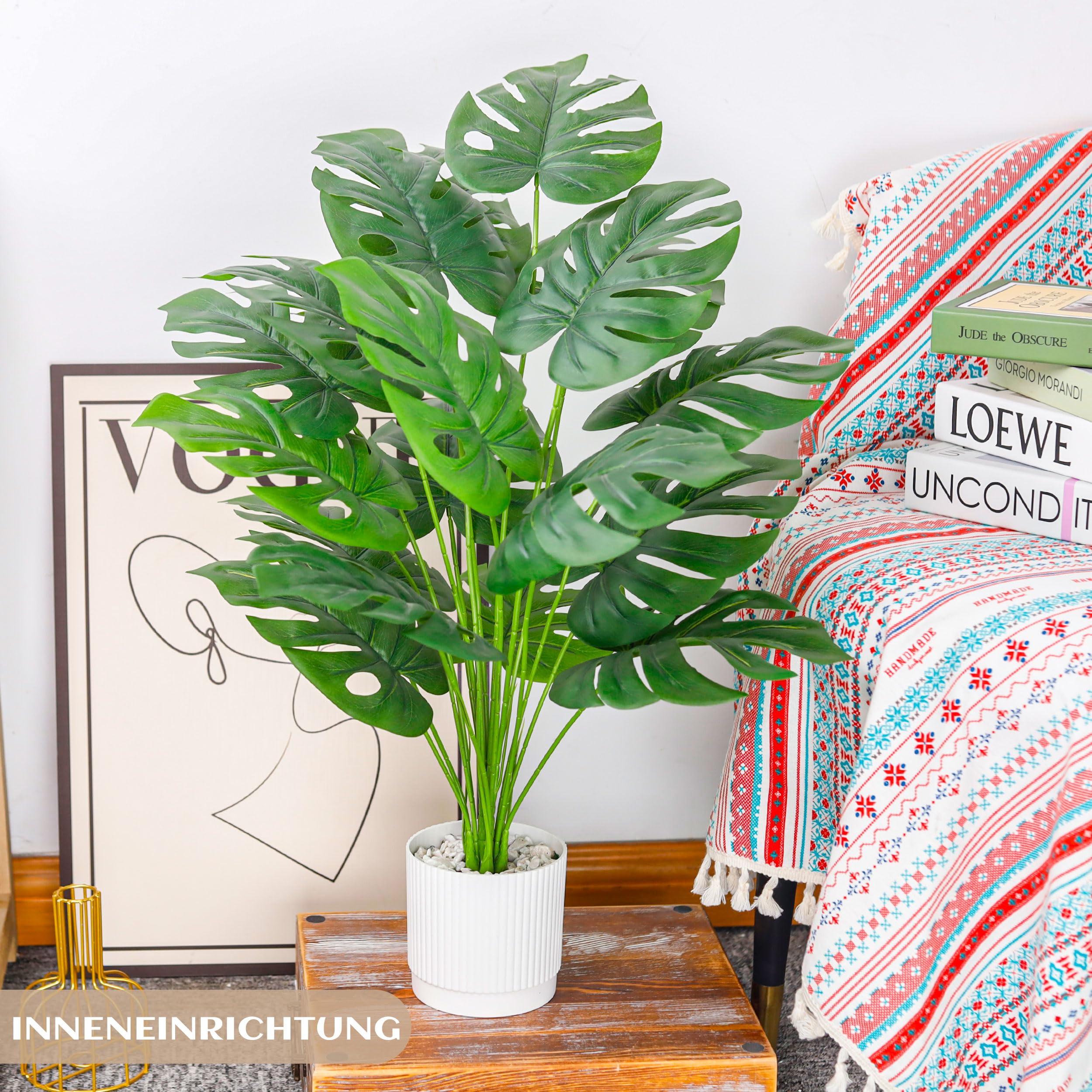 Künstliche Monstera 71 cm – Große Zimmerpflanze Deko - Image 5